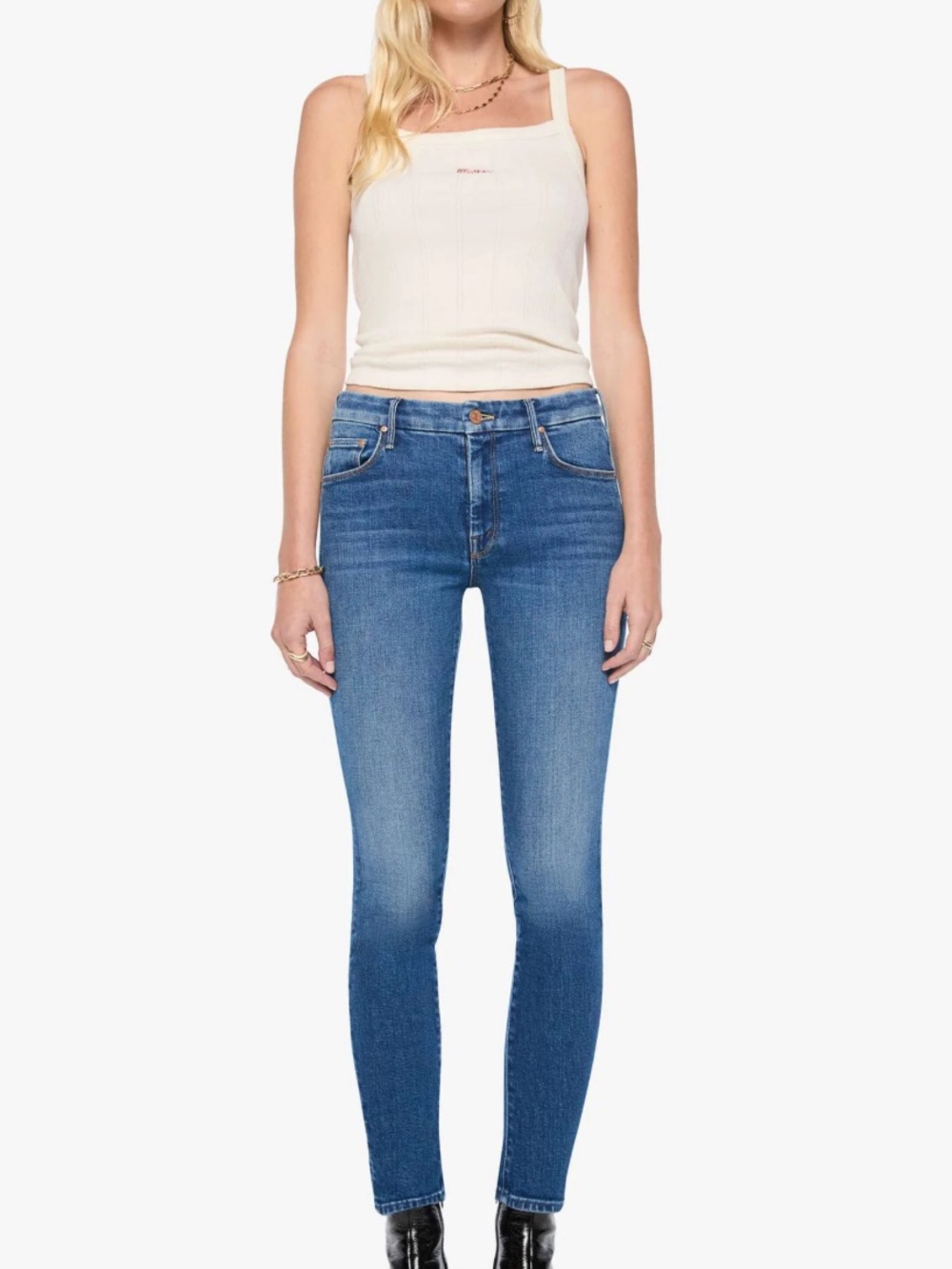 MOTHER Jeans The Looker Crop